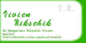 vivien mikschik business card